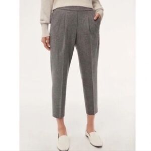 BABATON ARITZIA Conan Pant Terado Size 8 90% Wool 8% Cashmere Gray Color